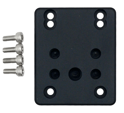 Tripod mounting plate for machine vision cameras MARS 24x37