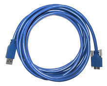 CABLE-D-USB3-3M, 3-meter USB3.0 cable, Industrial grade, Screw lock