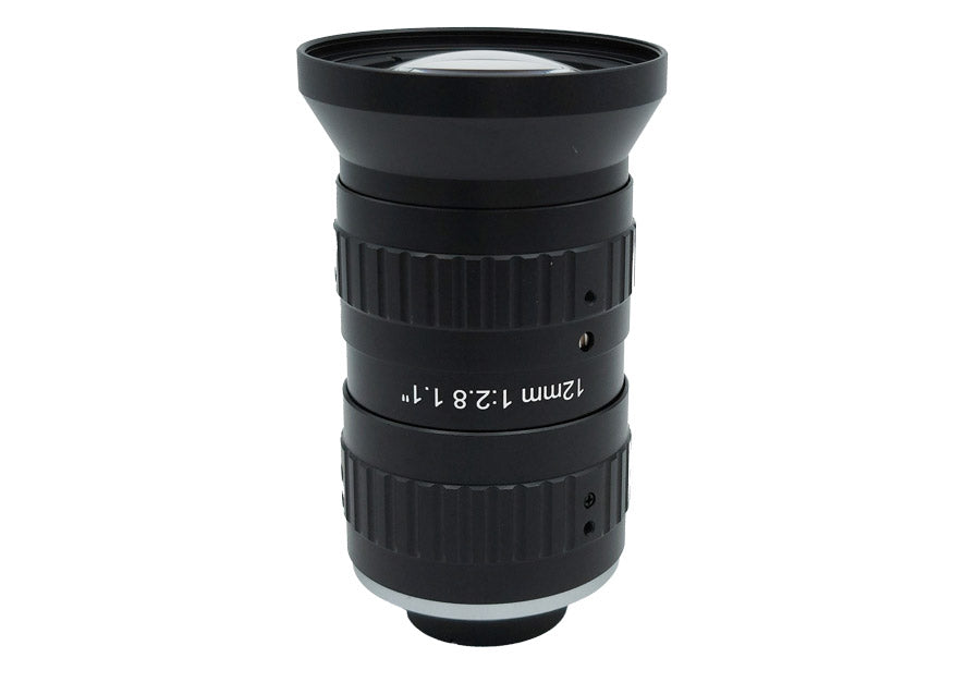 LCM-25MP-12MM-F2.8-1.1-ND1, LENS C-mount, 25MP, 12MM, F2.8, 1.1", NON DISTORTION