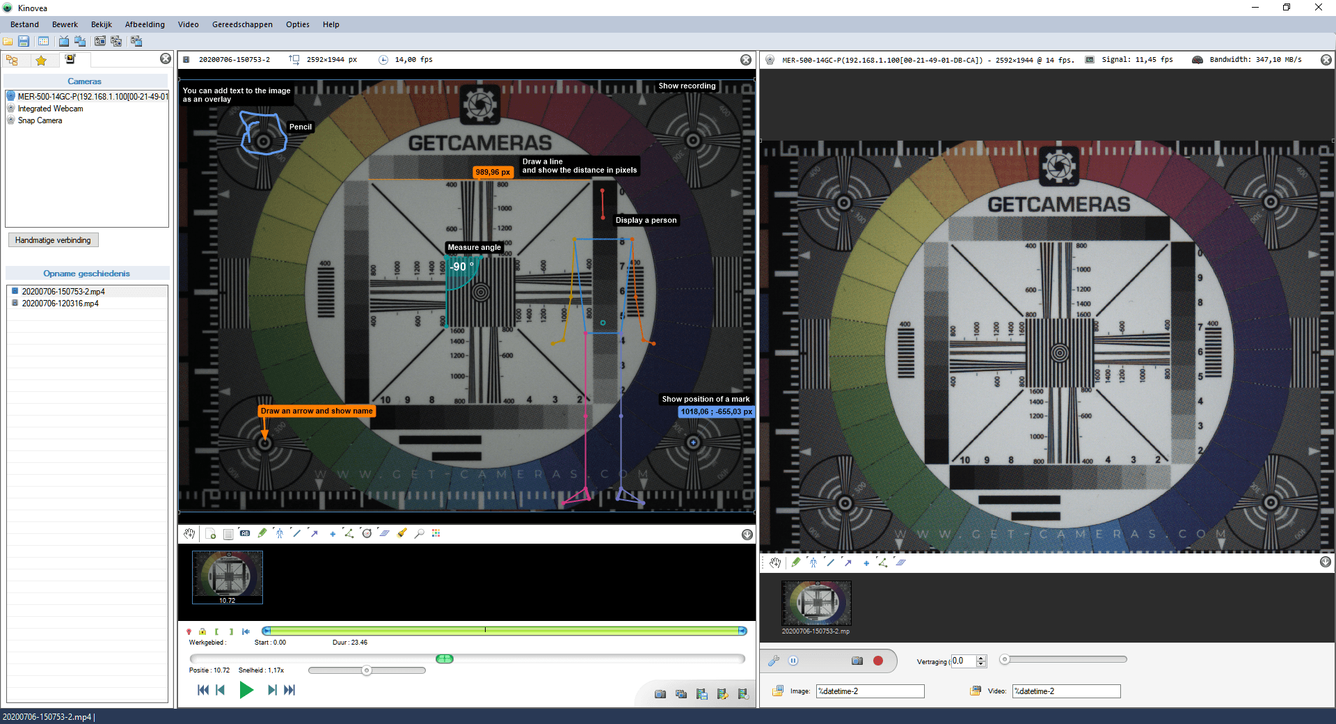 KINOVEA, GRATIS SOFTWARE VOOR CAPTURE, OBSERVATIE, ANNOTATIE EN METING